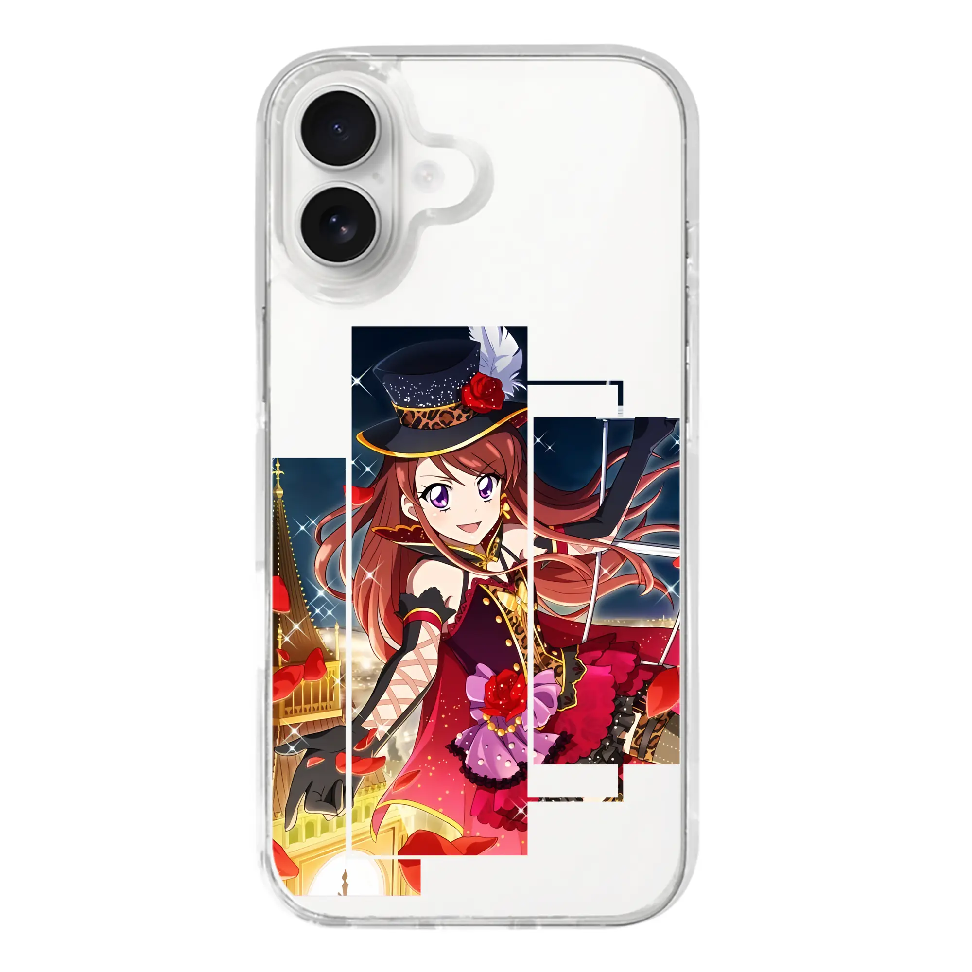 アイカツ グッズ 紫吹 蘭 - iPhone 17シリーズ 透明スマホケース – 薄型・耐衝撃・精密フィット保護カバー